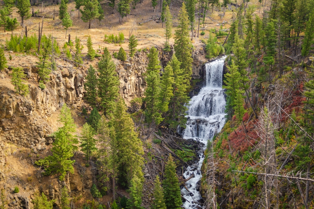 Undine,falls,at,yellowstone,national,park,,usa